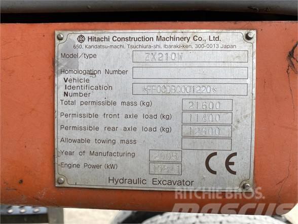 Hitachi ZX 210 W Ratasekskavaatorid