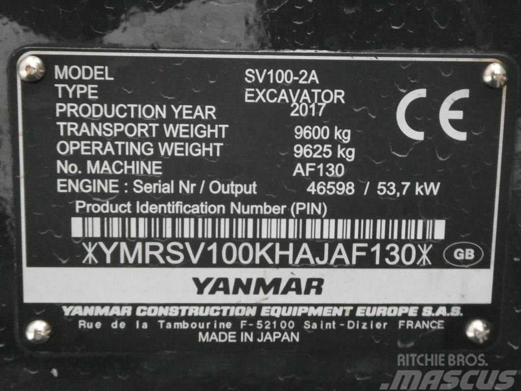 Yanmar SV 100-2A Väikeekskavaatorid 7t-12t