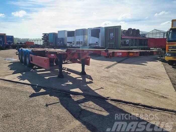  Dennisson 3 AXLE CONTAINER CHASSIS 40 FT 2X20 FT 3 Konteinerveo poolhaagised