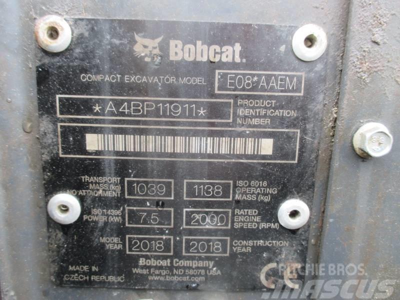 Bobcat E 08 Miniekskavaatorid < 7 t