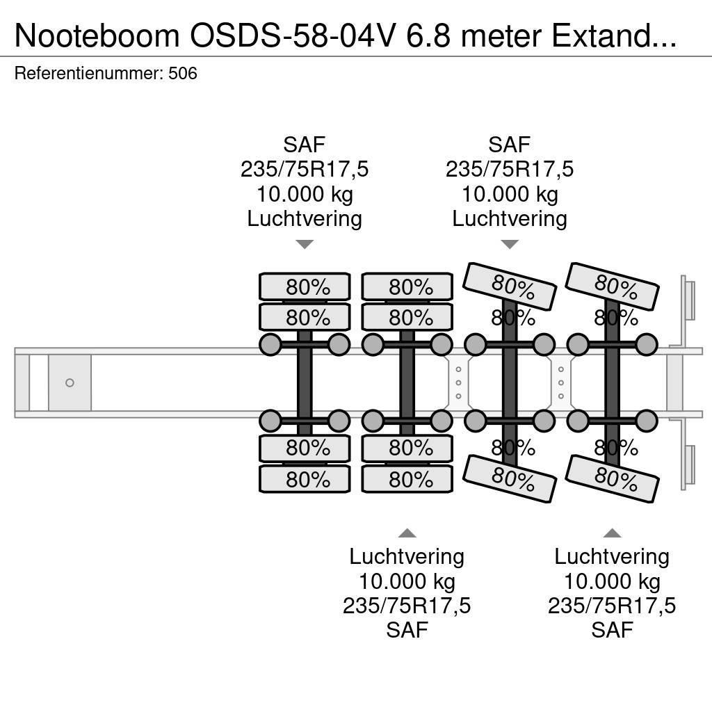 Nooteboom OSDS-58-04V 6.8 meter Extandable! Raskeveo poolhaagised