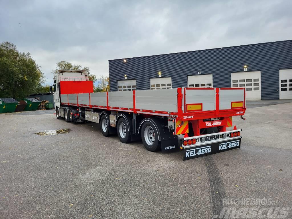 Kel-Berg D530V Åpen trailer Delbelastning 27 tonn Madelpoolhaagised