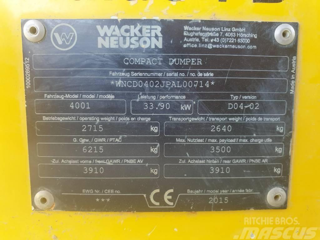 Wacker Neuson 4001s Liigendraamiga pinnaseveokid
