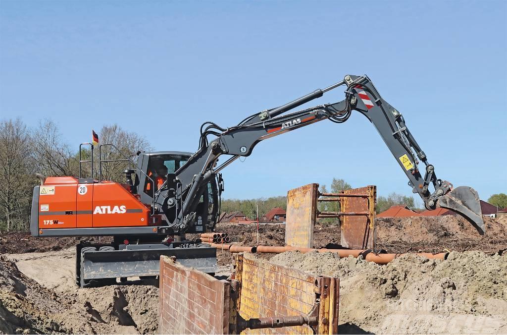 Atlas 175 W Koparka kołowa wheeled excavator Ratasekskavaatorid