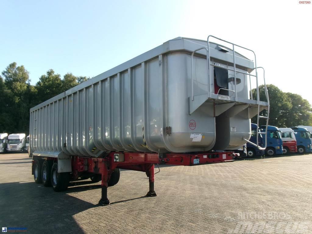 Montracon Tipper trailer alu 50.5 m3 + tarpaulin Kallur-poolhaagised