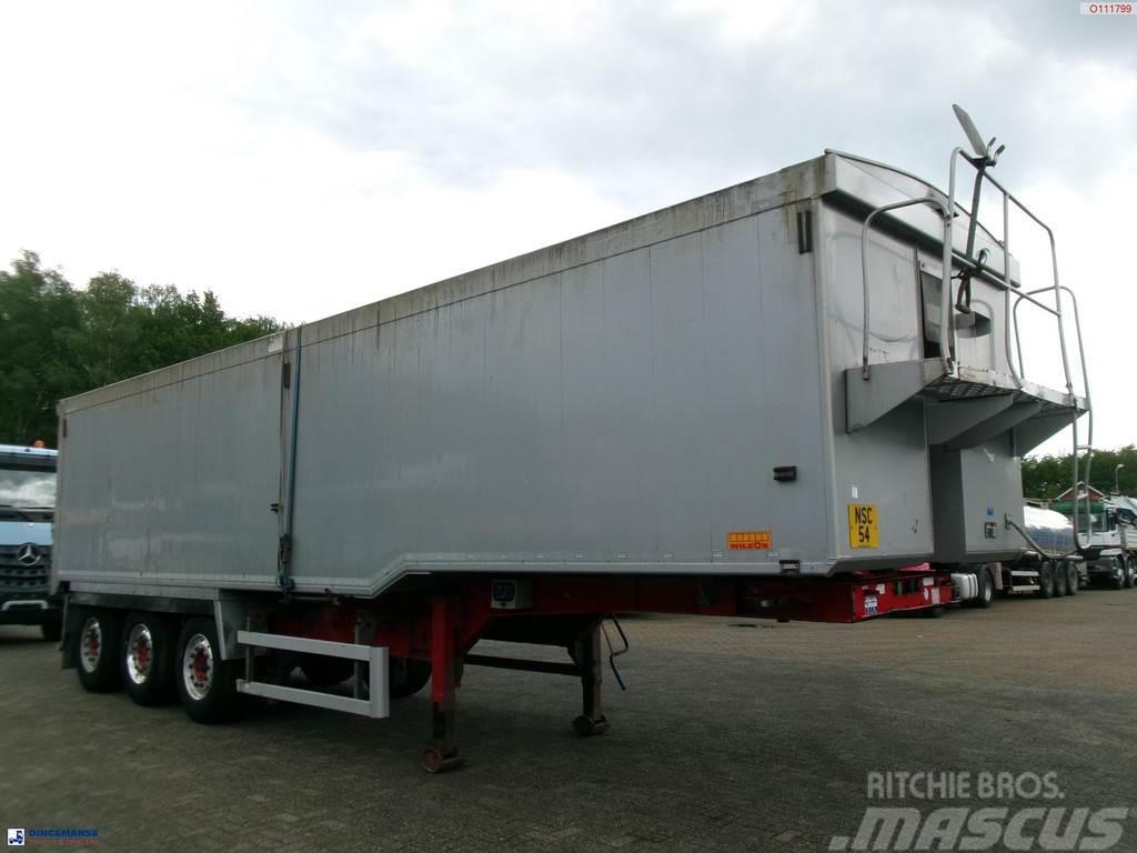 Wilcox Tipper trailer alu 52 m3 + tarpaulin Kallur-poolhaagised