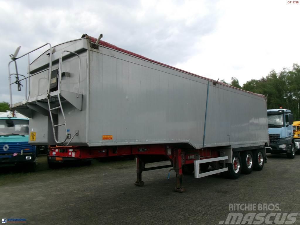 Wilcox Tipper trailer alu 52 m3 + tarpaulin Kallur-poolhaagised