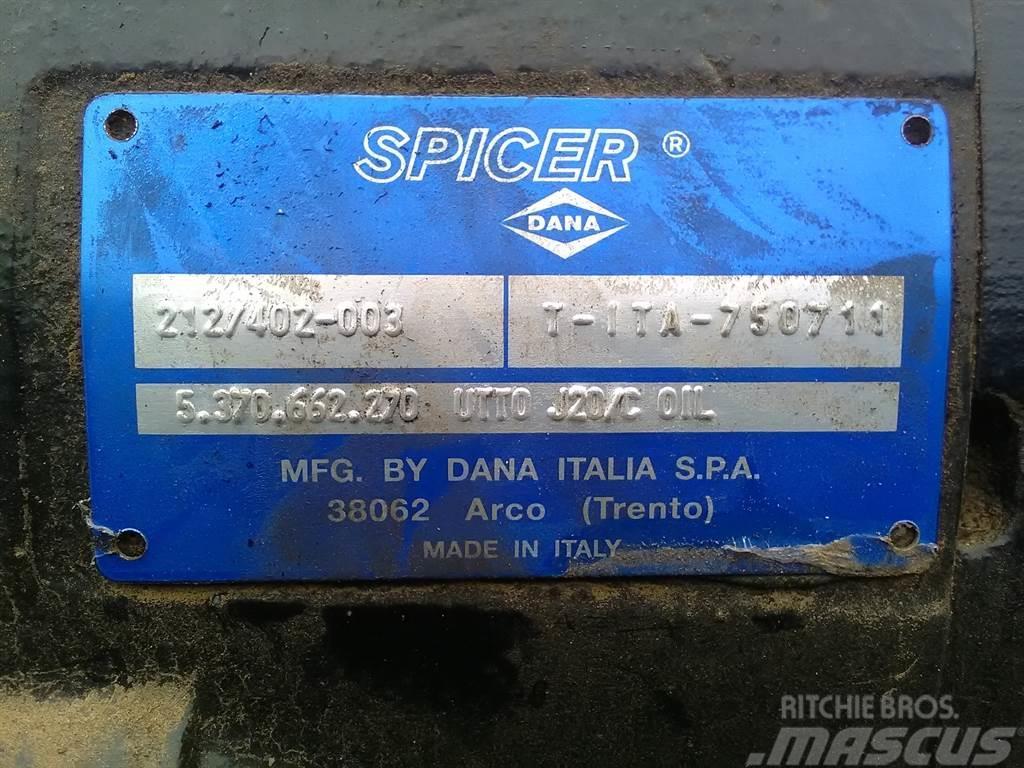 Spicer Dana 212/402-003 - Axle/Achse/As Sillad