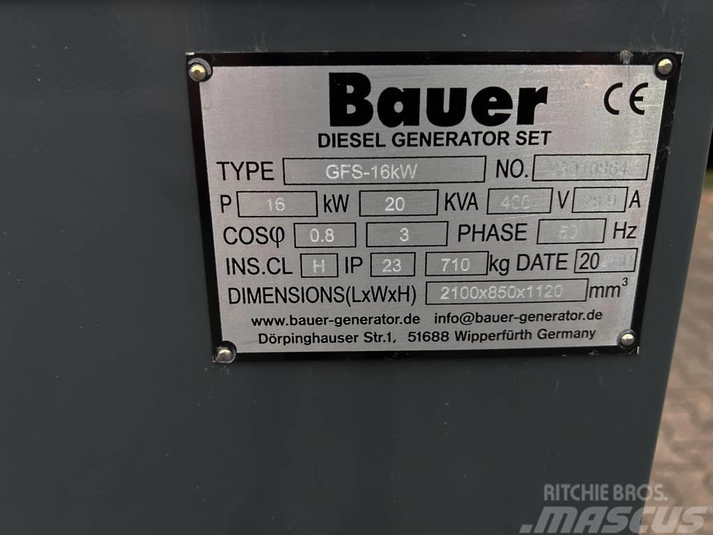 Bauer GFS 20 KVA Diiselgeneraatorid