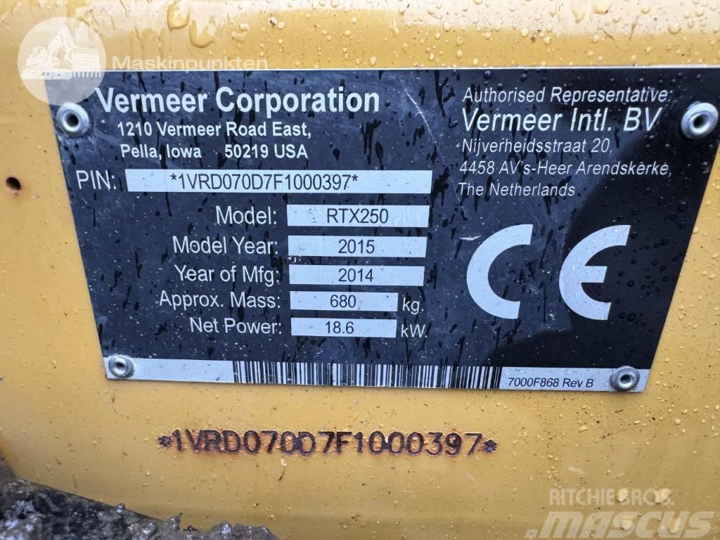 Vermeer RTX250 Pinnaselõikurid