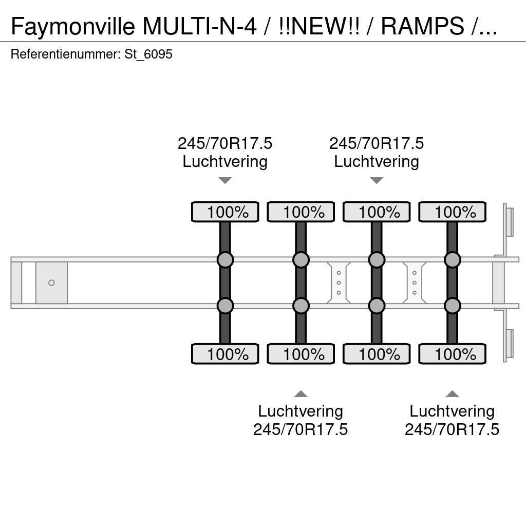 Faymonville MULTI-N-4 / !!NEW!! / RAMPS / WHEELWELLS/ EXTENDAB Raskeveo poolhaagised