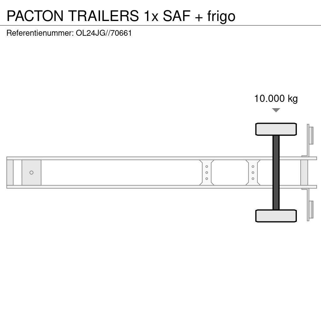 Pacton TRAILERS 1x SAF + frigo Külmikpoolhaagised