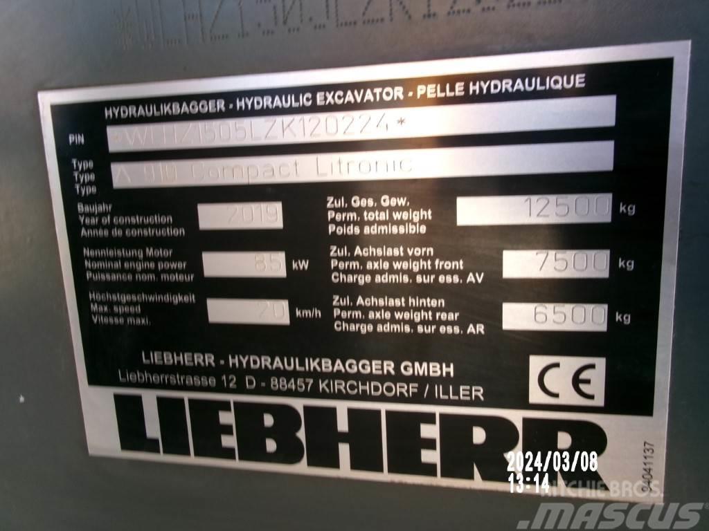 Liebherr A 910 Compact Litronic Ratasekskavaatorid