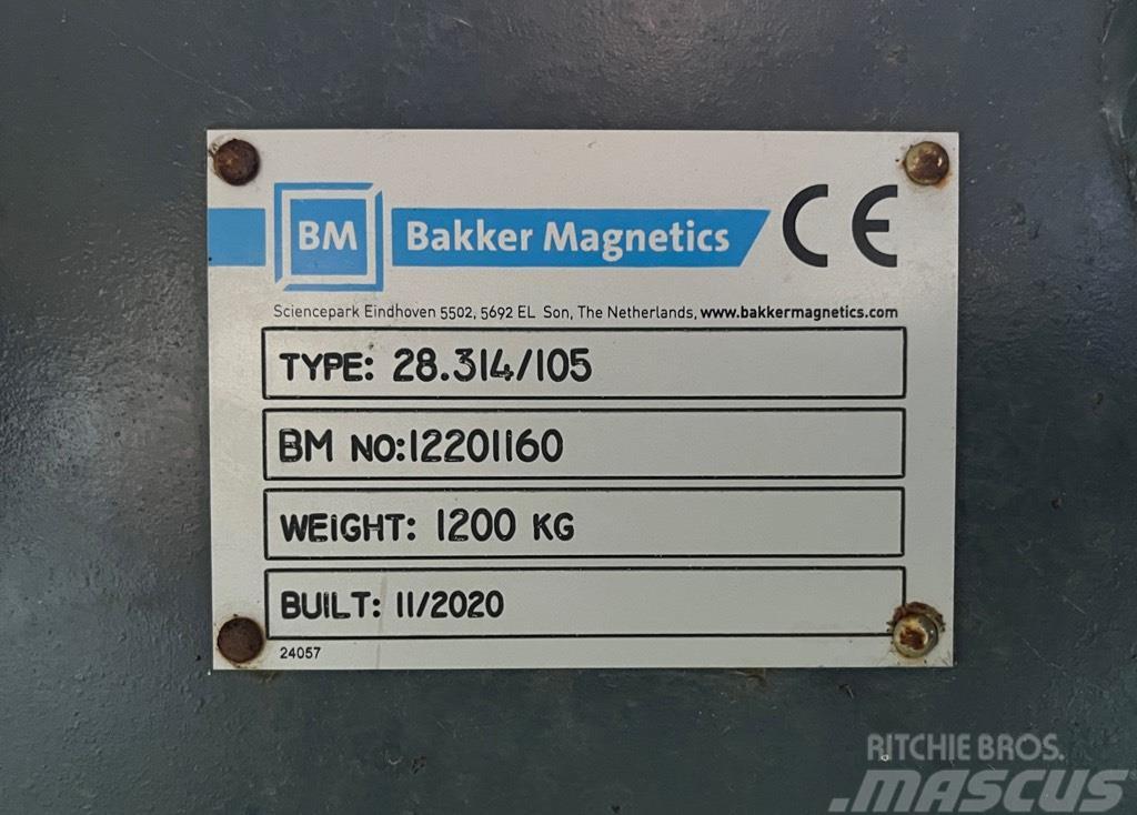 Bakker Magnetics 28.314/105 Jäätmete sorteerimisseadmed