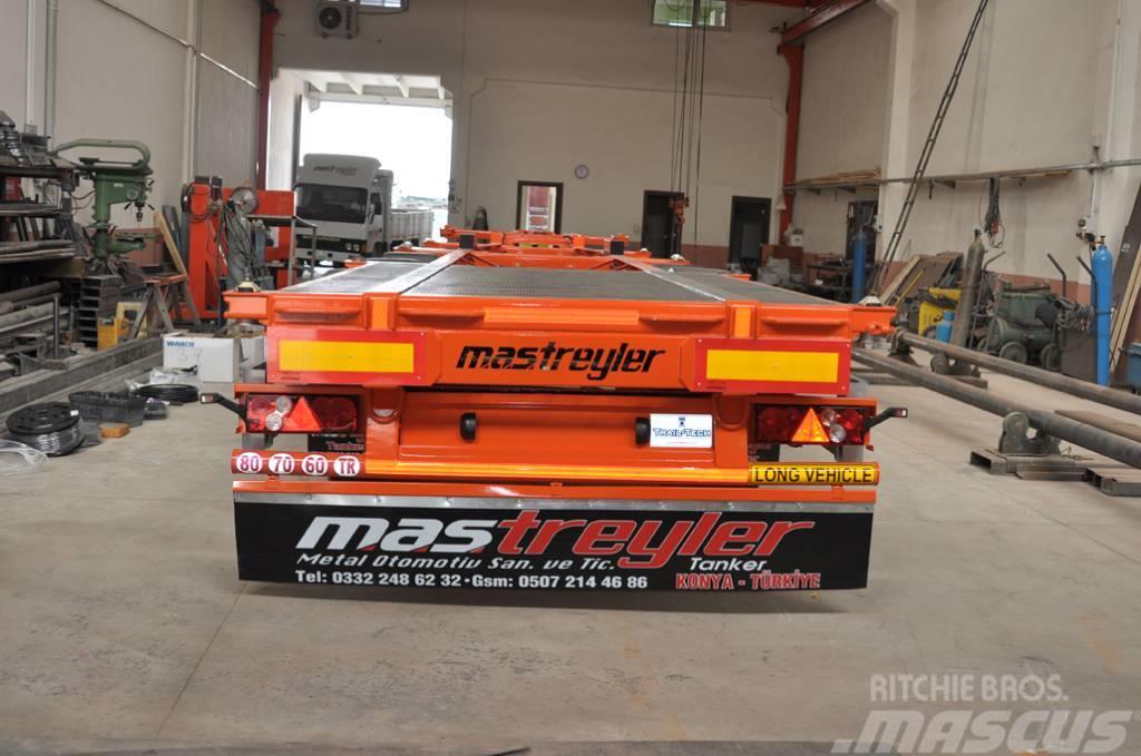 MAS TRAILER TANKER NEW MODEL 3 AXLE CONTAINER CARRIER Madelpoolhaagised