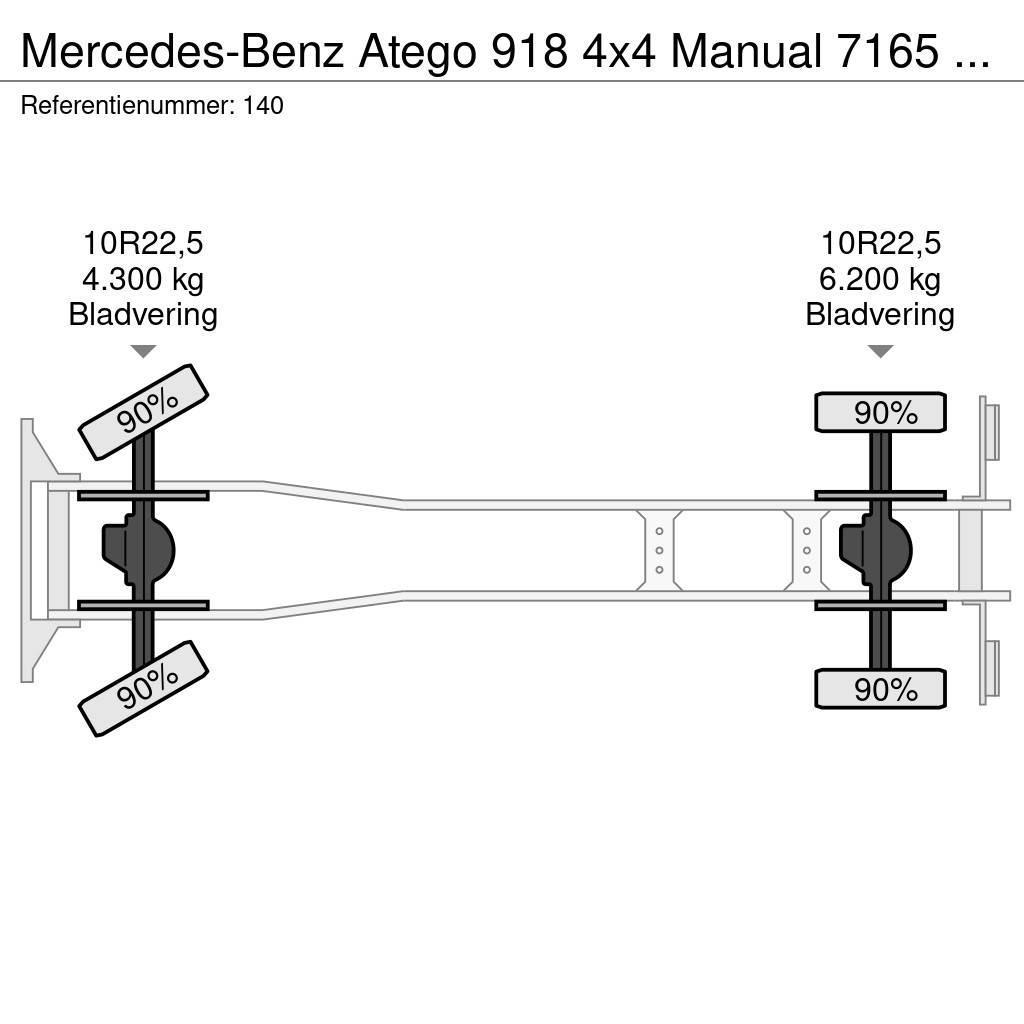 Mercedes-Benz Atego 918 4x4 Manual 7165 KM Generator Firetruck C Tuletõrjeautod