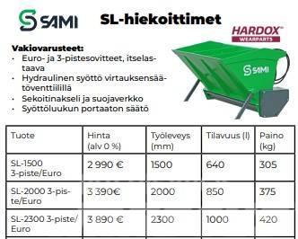 Sami SL 1500 3P/Euro Liivapuisturid ja soolapuisturid