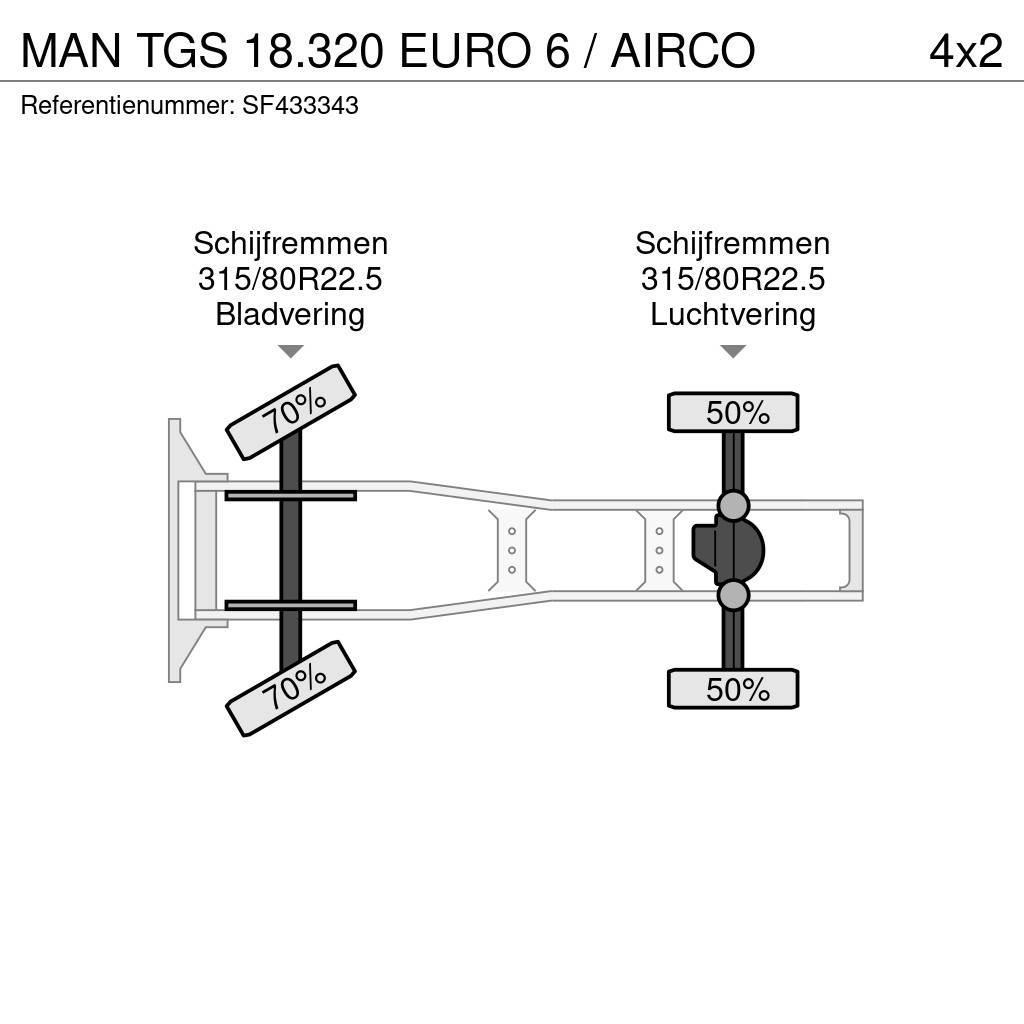 MAN TGS 18.320 EURO 6 / AIRCO Sadulveokid
