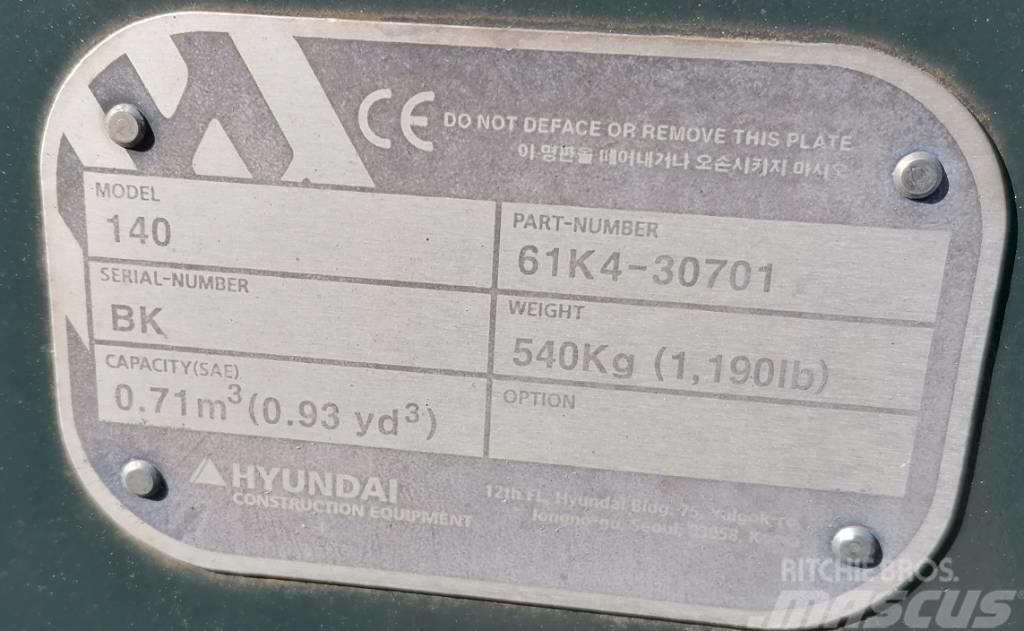 Hyundai 0.7m3_HX140 Kopad