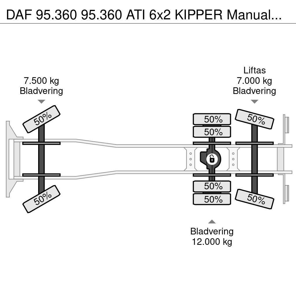 DAF 95.360 95.360 ATI 6x2 KIPPER Manualgetriebe Kallurid