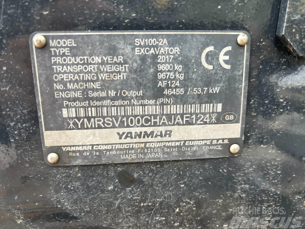 Yanmar SV100-2A Väikeekskavaatorid 7t-12t