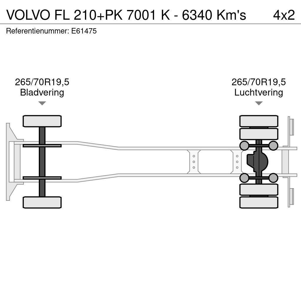Volvo FL 210+PK 7001 K - 6340 Km's Tentautod