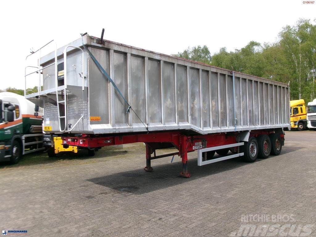 Montracon Tipper trailer alu 55 m3 + tarpaulin Kallur-poolhaagised