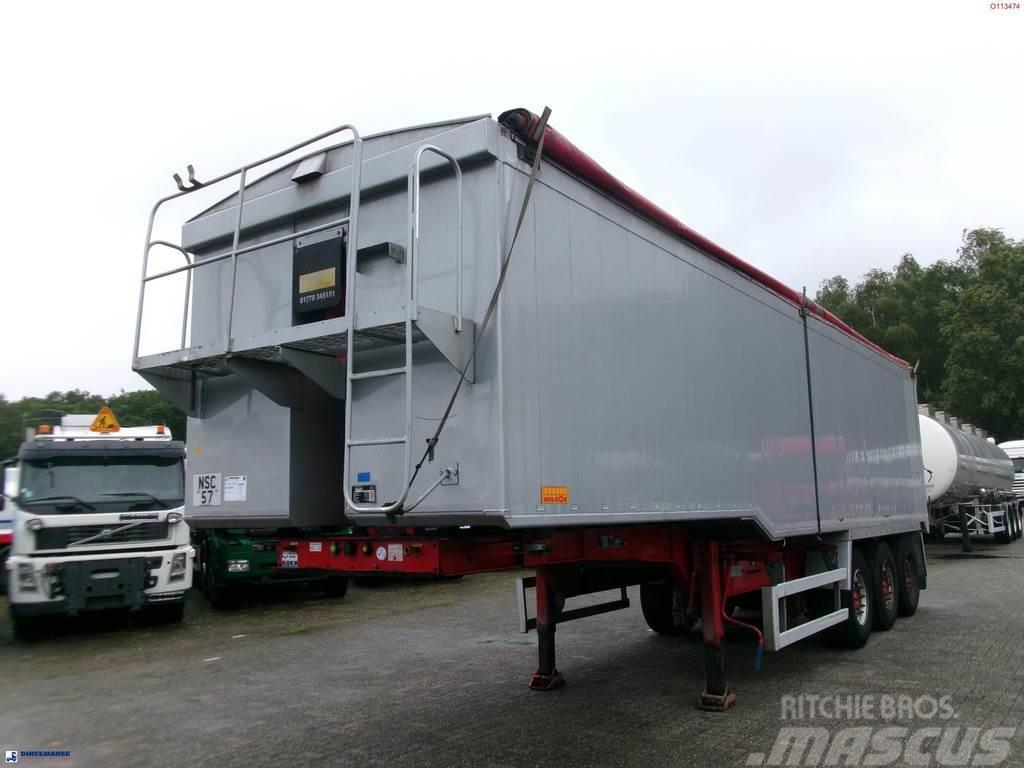 Wilcox Tipper trailer alu 55 m3 + tarpaulin Kallur-poolhaagised