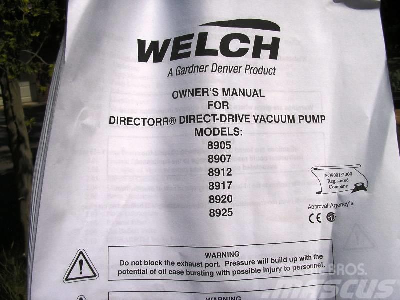  Welch Vacuum Technology 8905 Filtreerimistehnika