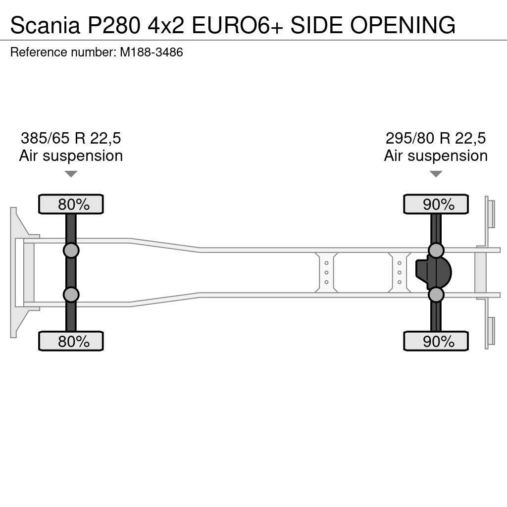 Scania P280 4x2 EURO6+ SIDE OPENING Furgoonautod