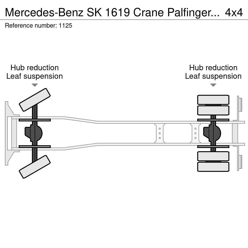 Mercedes-Benz SK 1619 Crane Palfinger PK17000LA Winch 4x4 V6 Big Maastikutõstukid