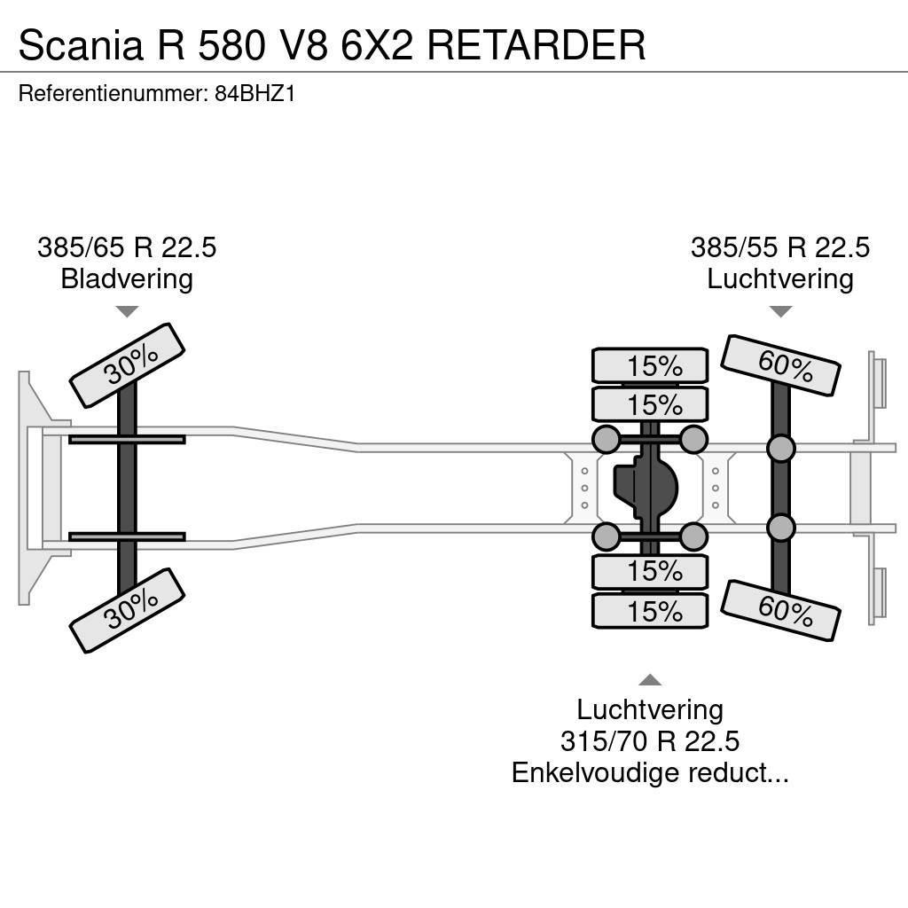 Scania R 580 V8 6X2 RETARDER Raamautod