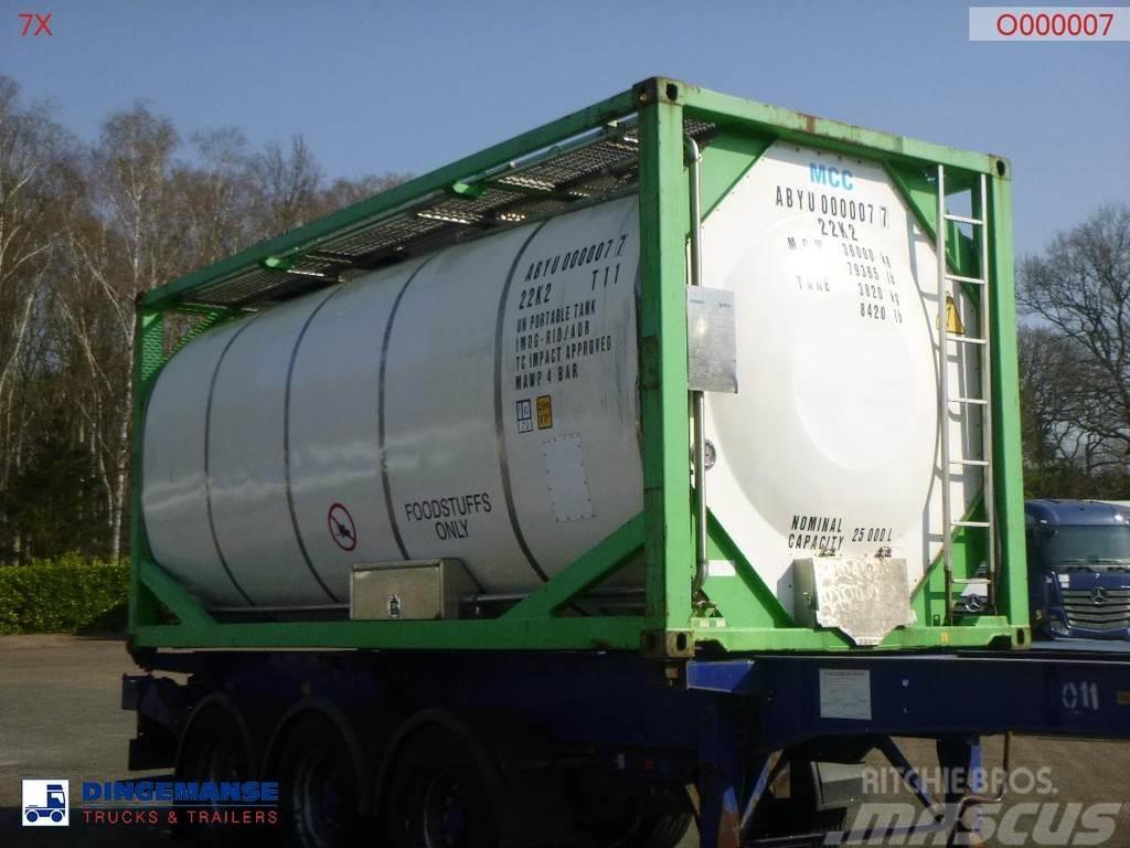  Danteco Food tank container inox 20 ft / 25 m3 / 1 Vedeliku konteinerid