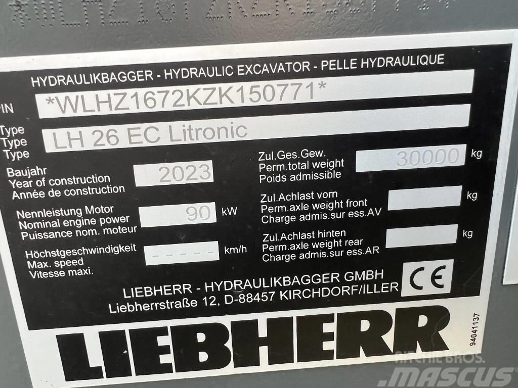 Liebherr LH26 EC Roomikekskavaatorid