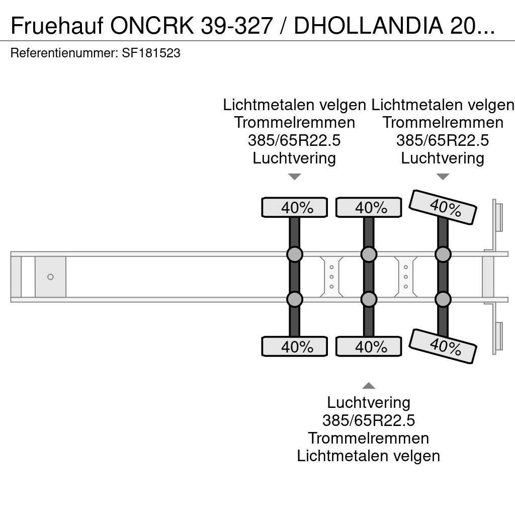 Fruehauf ONCRK 39-327 / DHOLLANDIA 2000kg Furgoonpoolhaagised