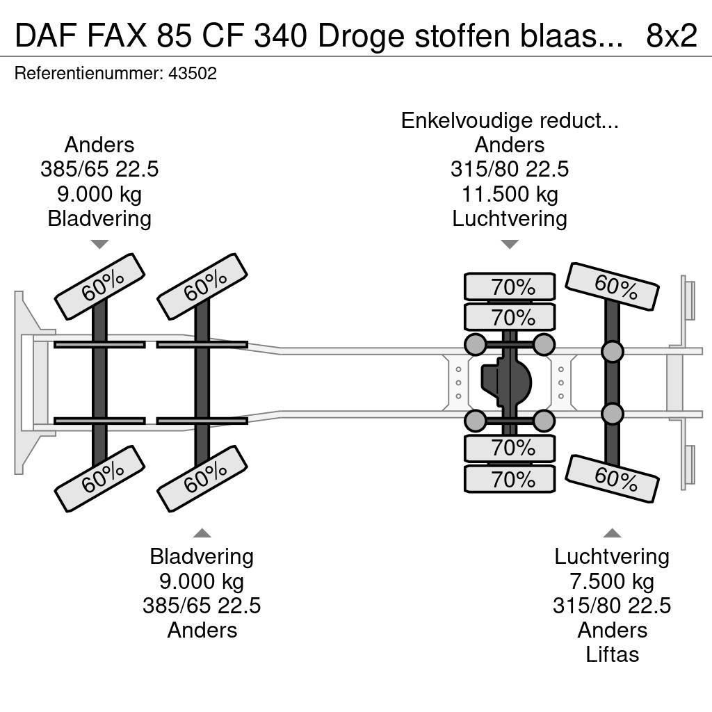 DAF FAX 85 CF 340 Droge stoffen blaas installatie Just Vaakumautod