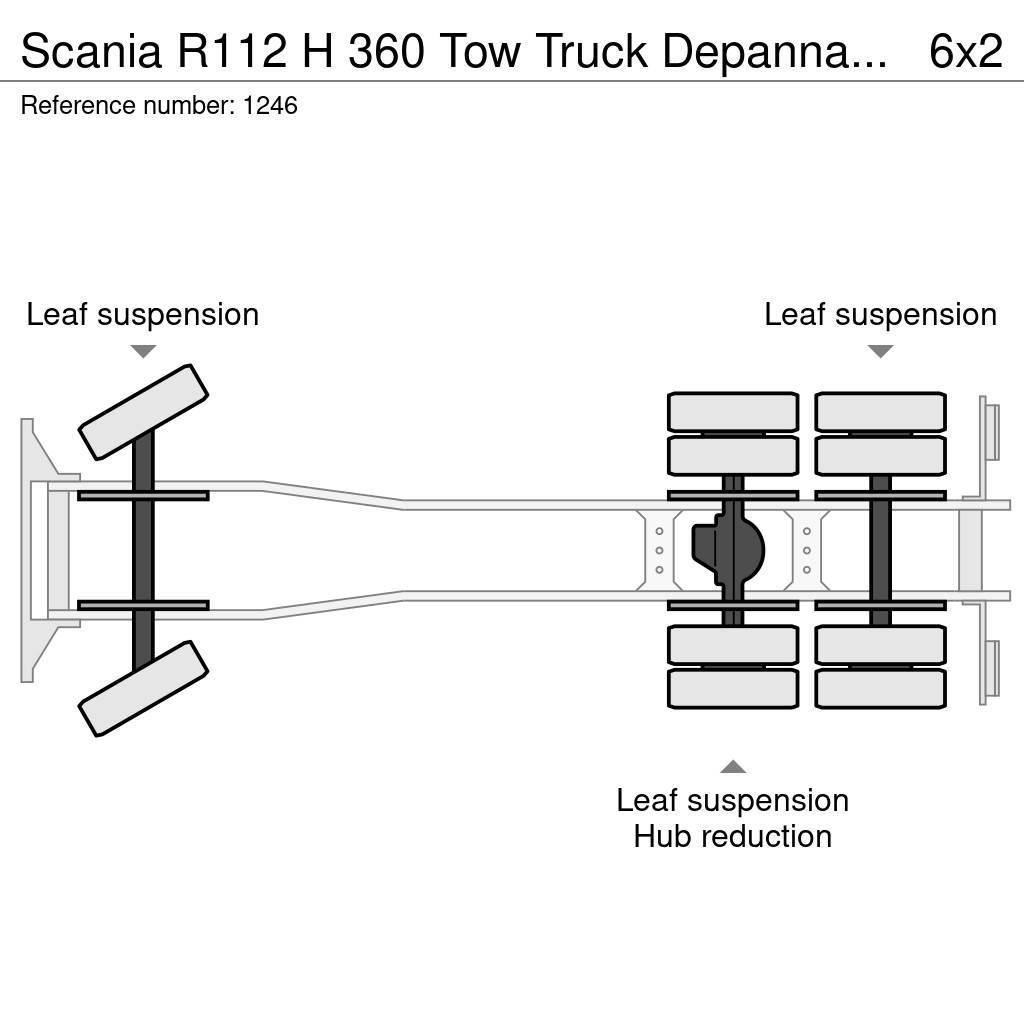 Scania R112 H 360 Tow Truck Depannage Crane Winch Remote Puksiirid