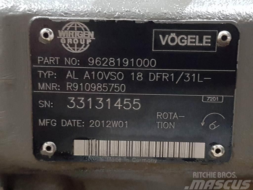 Vögele -Rexroth A10VSO18DFR1/31L-PSC12N-Load sensing pump Hüdraulika