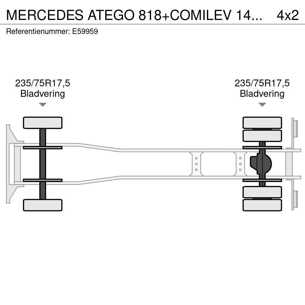 Mercedes-Benz ATEGO 818+COMILEV 140 TPC Auto korvtõstukid