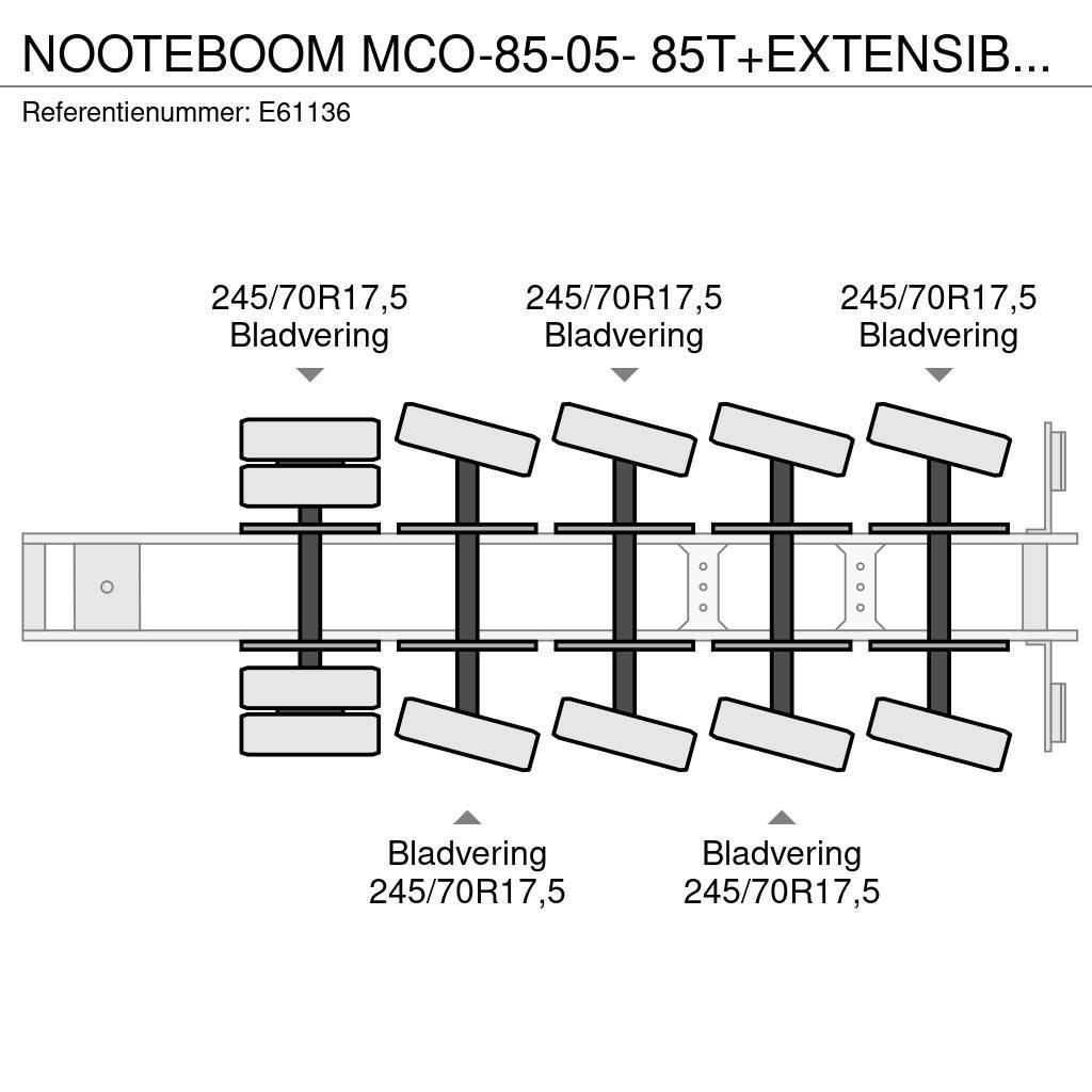 Nooteboom MCO-85-05- 85T+EXTENSIBLE 3M Raskeveo poolhaagised