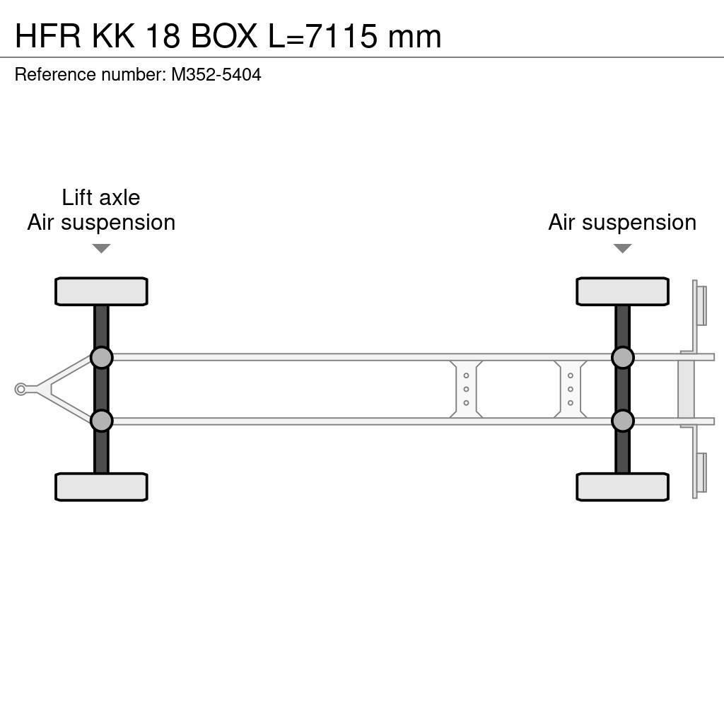 HFR KK 18 BOX L=7115 mm Külmikhaagised