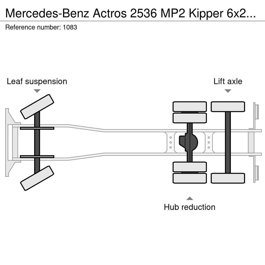Mercedes-Benz Actros 2536 MP2 Kipper 6x2 V6 EPS Good Condition Vahetuskastiga tõstukautod