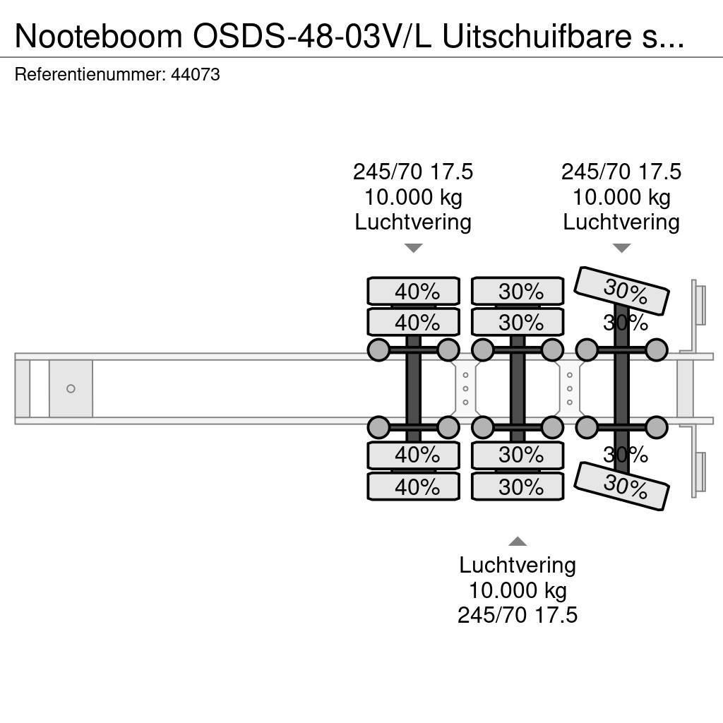 Nooteboom OSDS-48-03V/L Uitschuifbare semi dieplader Raskeveo poolhaagised