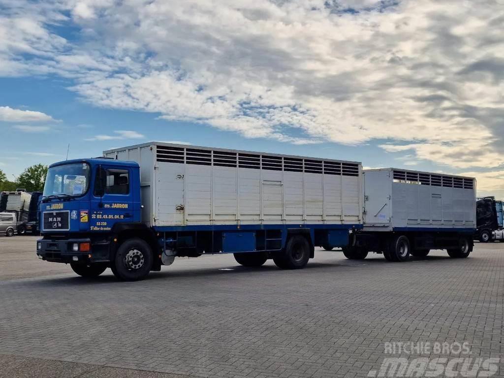 MAN 19.372 4x2 Livestock Guiton - Truck + Trailer - Ma Loomaveokid