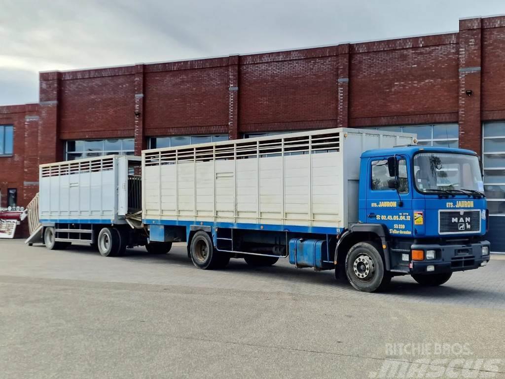 MAN 19.372 4x2 Livestock Guiton - Truck + Trailer - Ma Loomaveokid