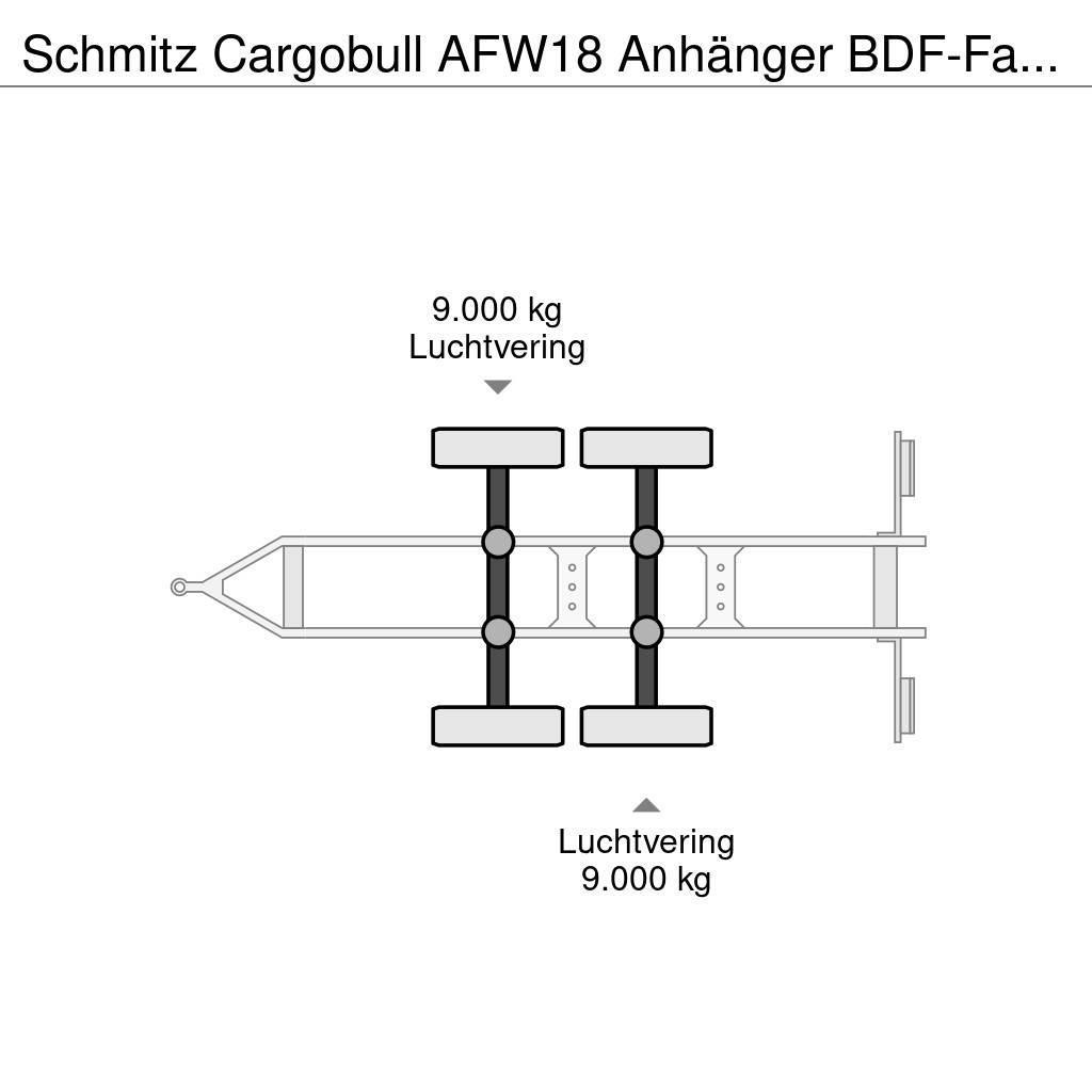 Schmitz Cargobull AFW18 Anhänger BDF-Fahrgestell Konteinerveohaagised