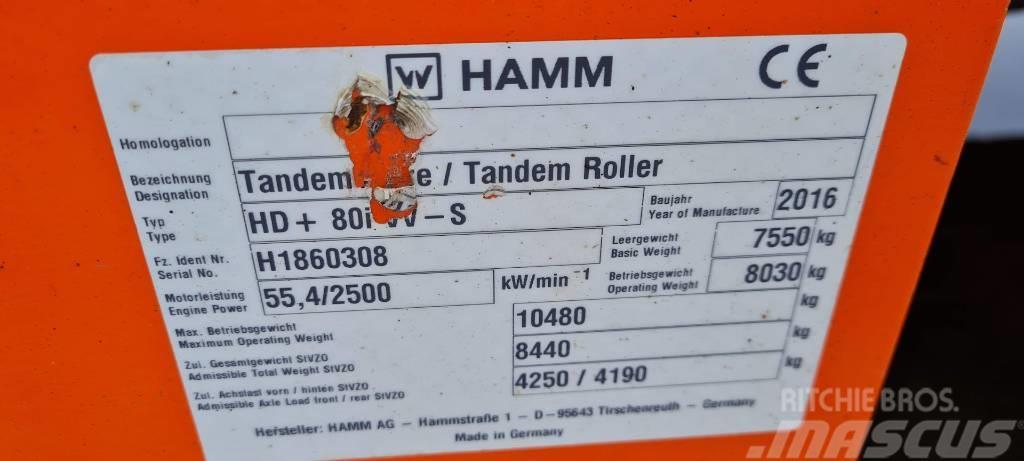 Hamm HD+ 80 i VV-S Tandemrullid