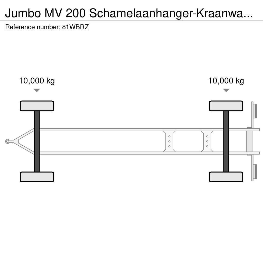 Jumbo MV 200 Schamelaanhanger-Kraanwagen! Madelhaagised