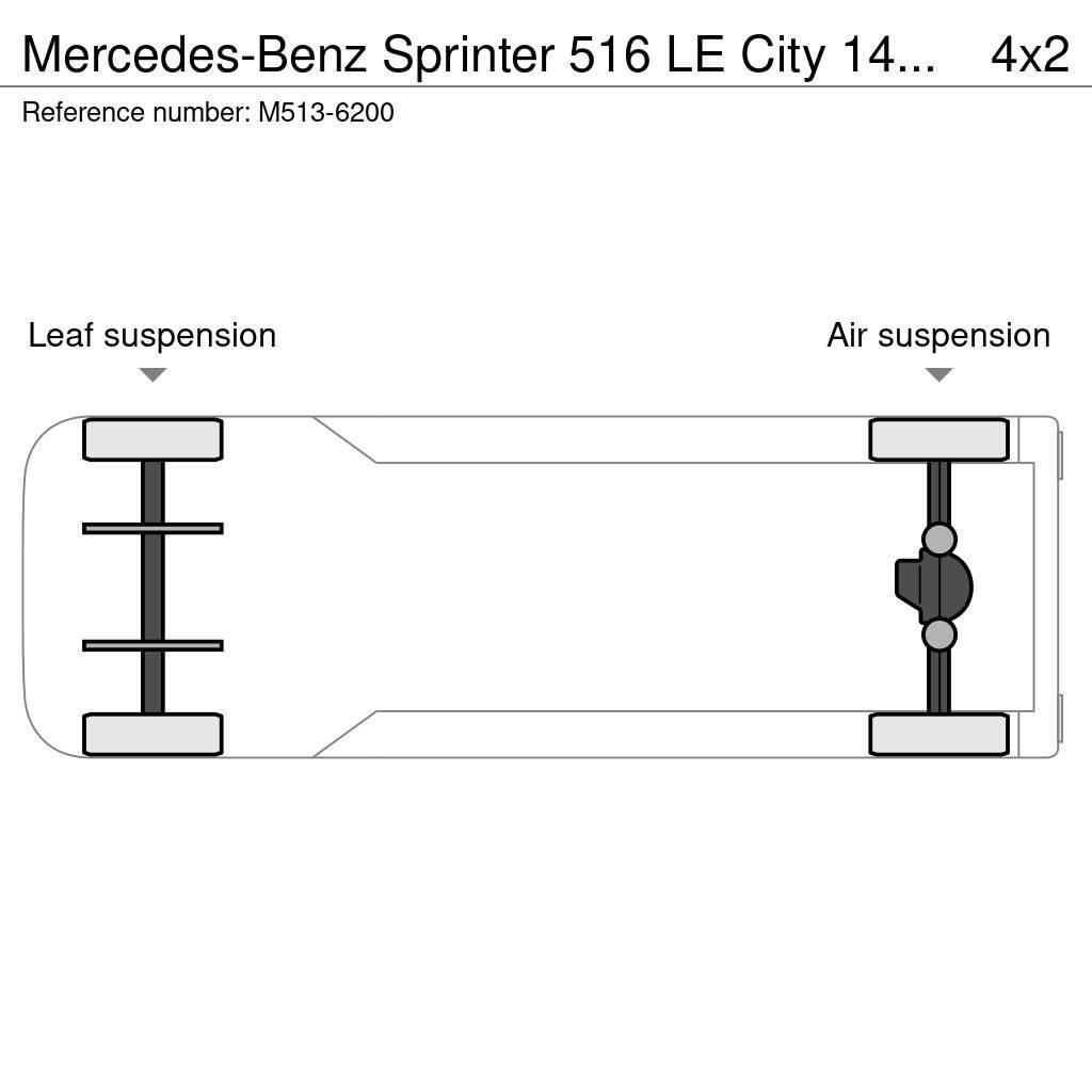 Mercedes-Benz Sprinter 516 LE City 14 PCS AVAILABLE / PASSANGERS Linnabussid