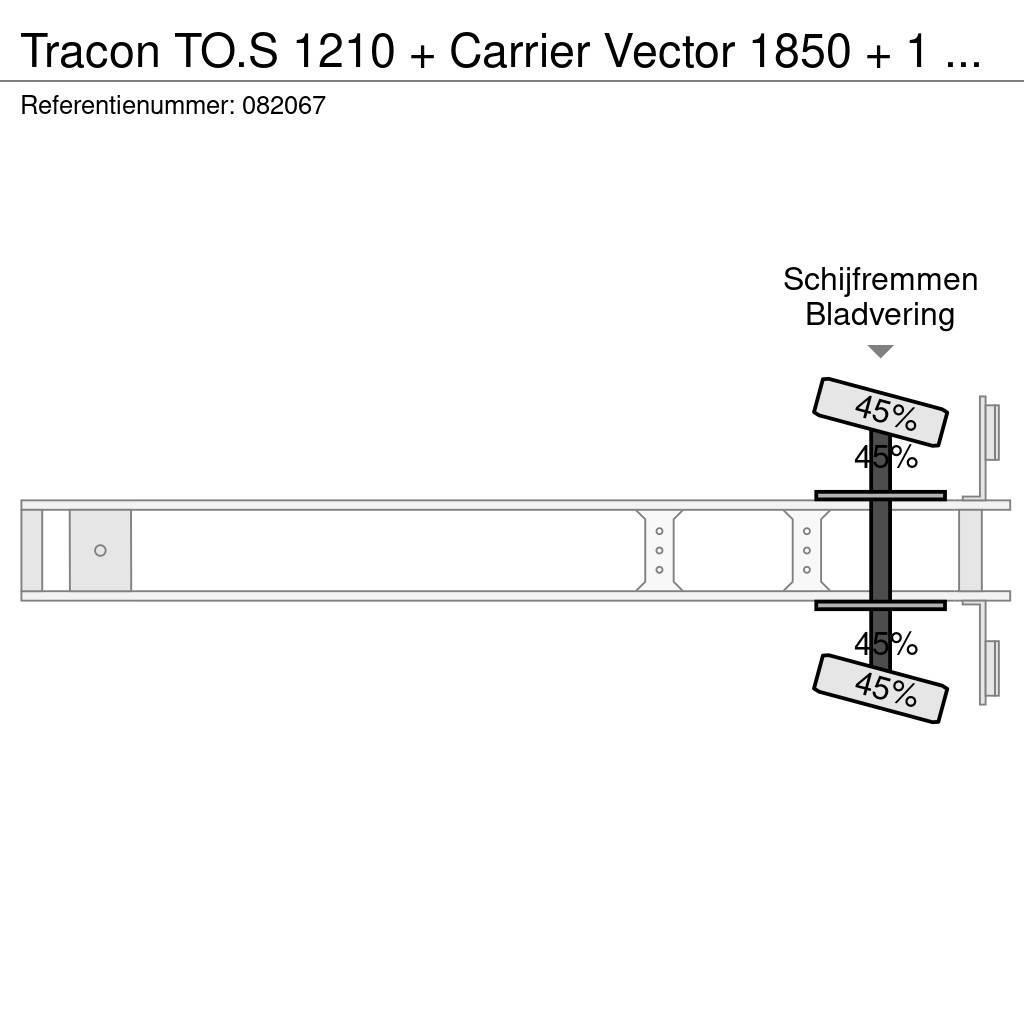 Tracon TO.S 1210 + Carrier Vector 1850 + 1 AXLE Külmikpoolhaagised